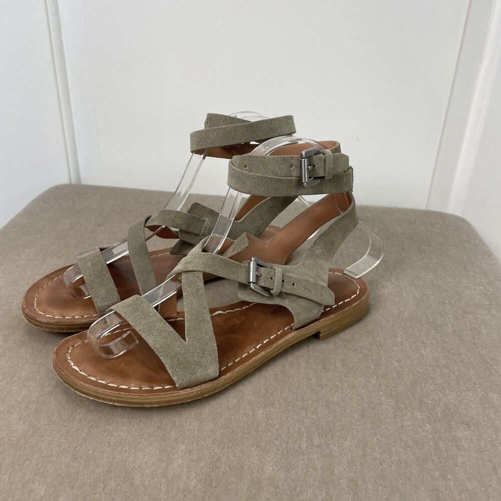 sigerson morrison Suede Gladiator Sandals  Brown Size 7B